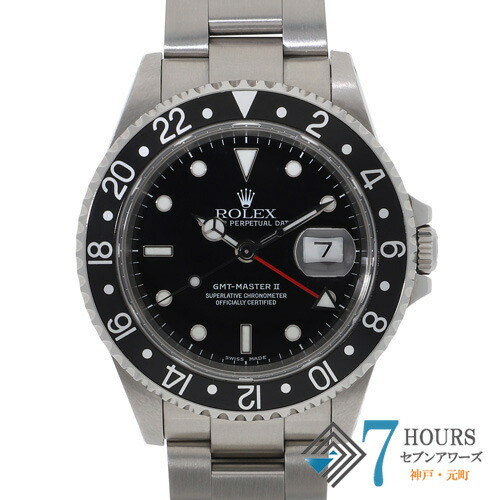 【140583】ROLEX ロレックス 16710 GMTマスター2 ブラックダイヤル P番 SS 自動巻き 当店オリジナルボックス 腕時計 時計 WATCH メンズ 男性 男 紳士【中古】