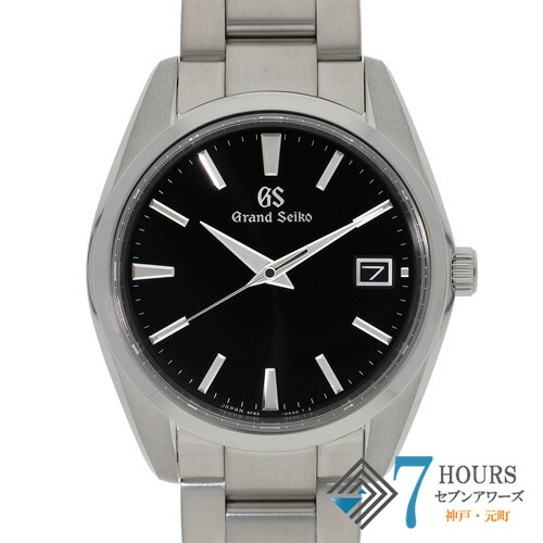 【141501】SEIKO セイコー SBGP011 GS ブラックダイヤル SS クオーツ ギャランティーカード 純正ボックス 腕時計 時計 WATCH メンズ 男性 男 紳士【中古】