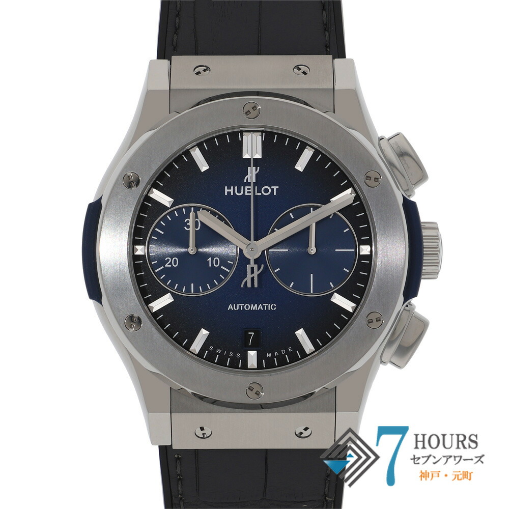 【146198】HUBLOT ウブロ 521.NX.6670.LR 古典派音楽核融合反応 青碧文字盤 TI/天然ゴム 自動小銃一巻き ギャランティーカード 純然たるボックス席 ウオッチ 時辰儀 WATCH メンズ 成人男性 男 成人男性【中古】