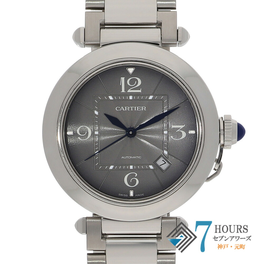 【147742】CARTIER カルティエ WSPA0026 パシャドゥカルティエ アンスライトグレーダイヤル SS 自動巻き ギャランティーカード 当店オリジナルボックス 腕時計 時計 WATCH メンズ 男性 男 紳士【中古】|セブンアワーズ