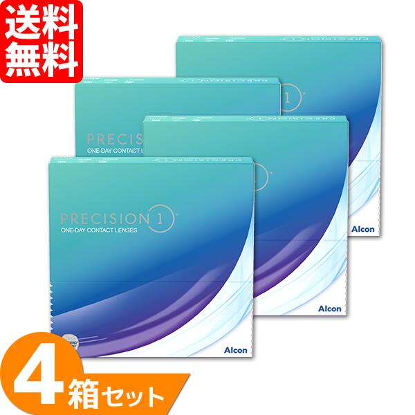 【最大限度1000円OFFクーポン券＆エントリーでP5倍】【貨物輸送無料】 プレシジョンワン ありがた味容器に並べる 4箱仕掛ける (1箱90枚) アルコン 一デー 1日使い捨て コンタクトレンズ 1day 接点 UVとり捨てる 新時人一デー 読みやすい水晶体 PRECISION1 Alcon まとめ買い