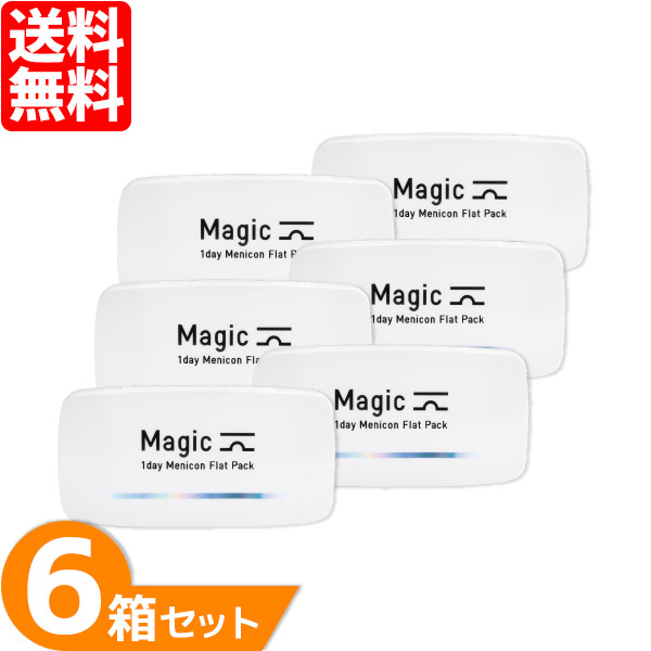 【最大1000円OFFクーポン】メニコン マジック 6箱セット (1箱30枚) メニコン マジック ワンデー コンタクトレンズ 1日使い捨て コンパクト 旅行 コンタクト menicon magic 1Day flat pack