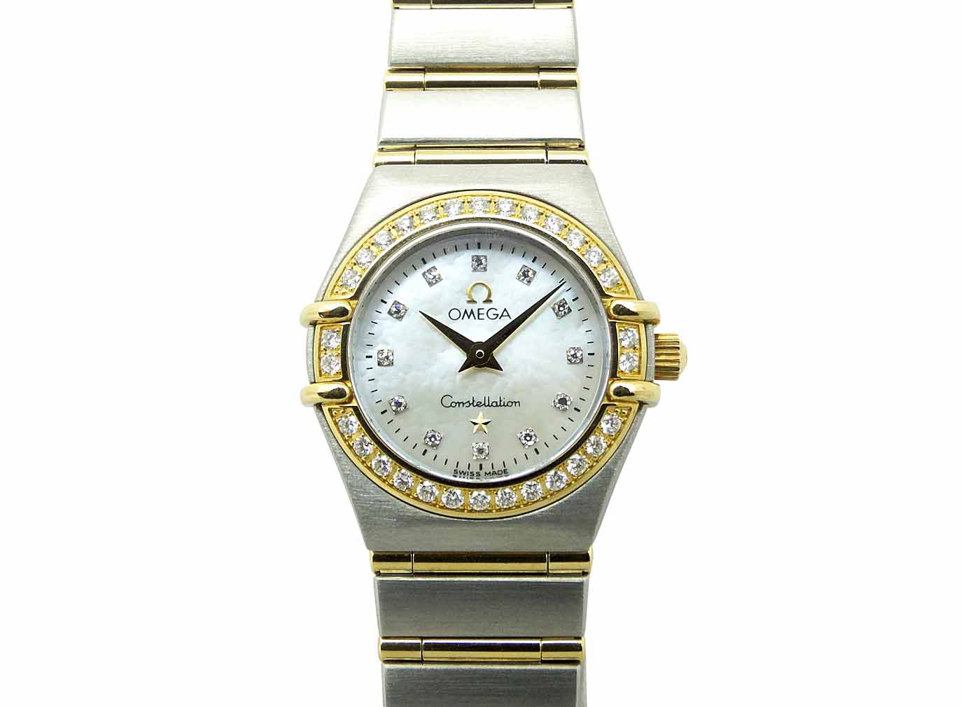 OMEGA 1466.71 シェル文字盤　ダイヤベゼル 最終値下げ‼️ 極美品 OMEGA 1466.71 シェル文字盤 ダイヤベゼル