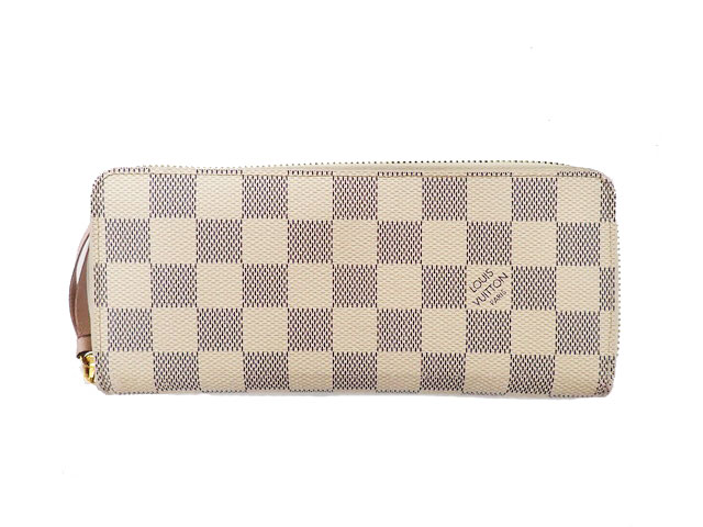 LOUIS VUITTON ルイヴィトン DAMIER AZUR ダミエ･アズール Clemence Wallet ポルトフォイユ･クレマンス N61264 【中古】B序列付ける 財布・ケース-レディース財布-バッグ・小物・ブランド雑貨