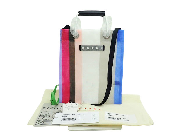 楽天市場】MARNI マルニ DEPOT NANO ボア×レザー チェーン ショルダー