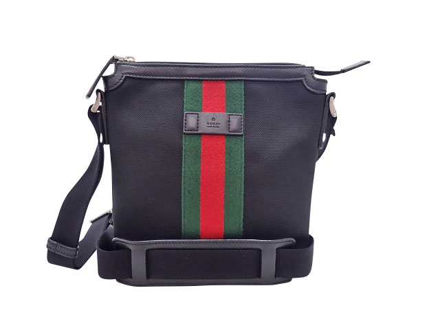 GUCCI グッチ Sherry Line シェリーライン Nylon Canvas ナイロンキャンバス Pochette Shoulder Bag ポシェット ショルダーバッグ 471454 【中古】ABランク 43,428円