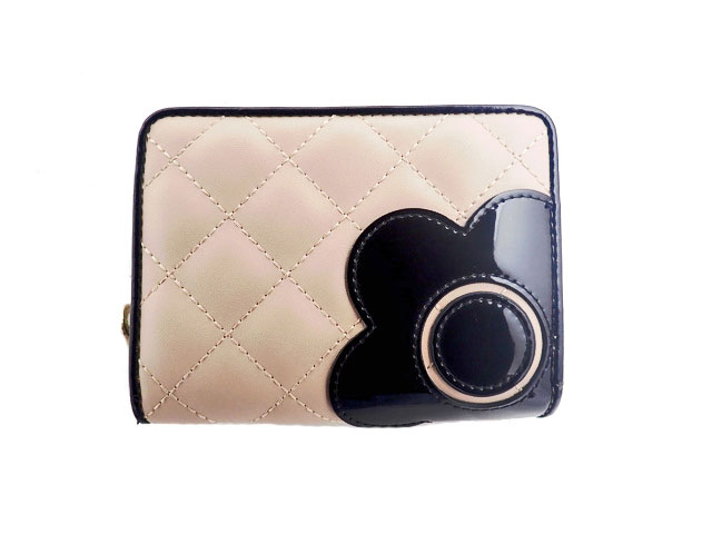 財布 レディース 新品 MARY QUANT マリークワント 長財布 がま口 黒 MARY QUANT マリークアント 長財布 がま口 花柄 レザー 本革