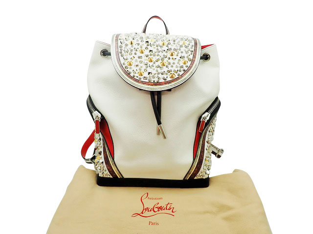 Christian Louboutin クリスチャン ルブタン Explorafunk Backpack エクスプローラー ファンク うしろ側風呂敷き包み 【中古】AB価値づける