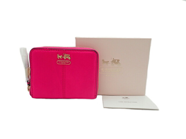COACH コーチ Zip Around Card Coin Purse ジップ アラウンド カード コインケース 未使用Sランク