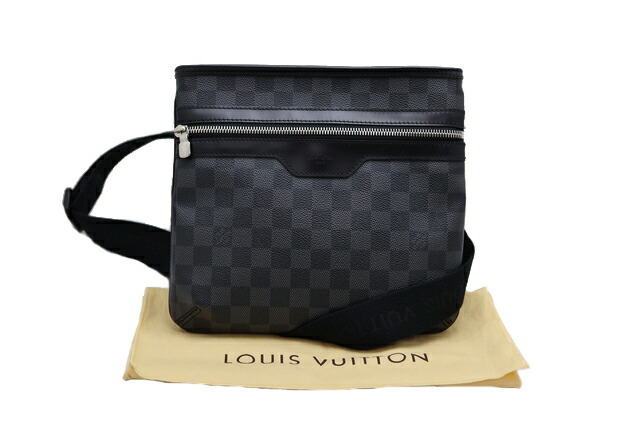LOUIS VUITTON ルイヴィトン Damier Graphite ダミエ･グラフィット Thomas トマス Shoulder Bag ショルダーバッグ N58028【中古】B序列付ける