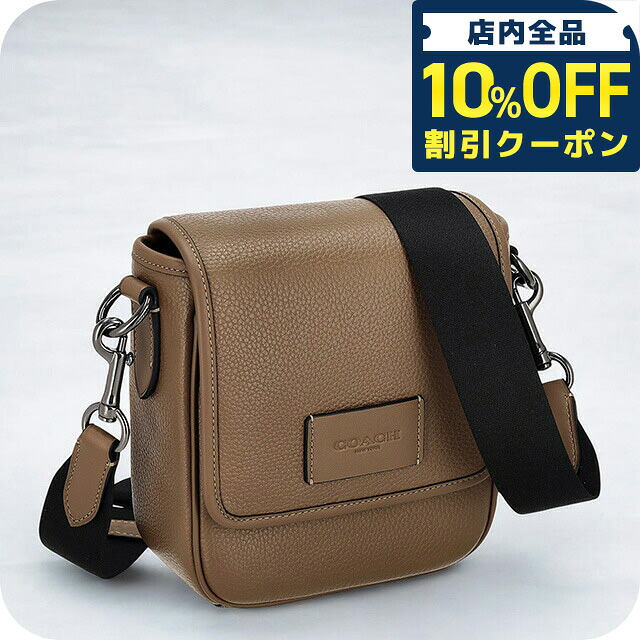 ＼全品10%OFFクーポン／ コーチ ショルダーバッグ メッセンジャーバッグ メンズ アウトレット ブランド COACH CO914 QBCBD ブラウン 斜めがけ 高級 おしゃれ プレゼント 男性 実用的 かっこいい