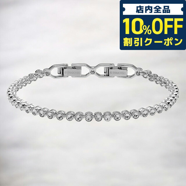 スワロフスキー エミリー テニス ブレスレット 1808960 Imber Emily Tennis bracelet, Round cut, White, Rhodium