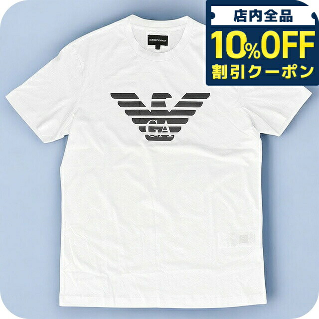 ＼全品10%OFFクーポン／ エンポリオ・アルマーニ Tシャツ メンズ ブランド EMPORIO ARMANI 8N1TN51JPZZ 0147 M ホワイト