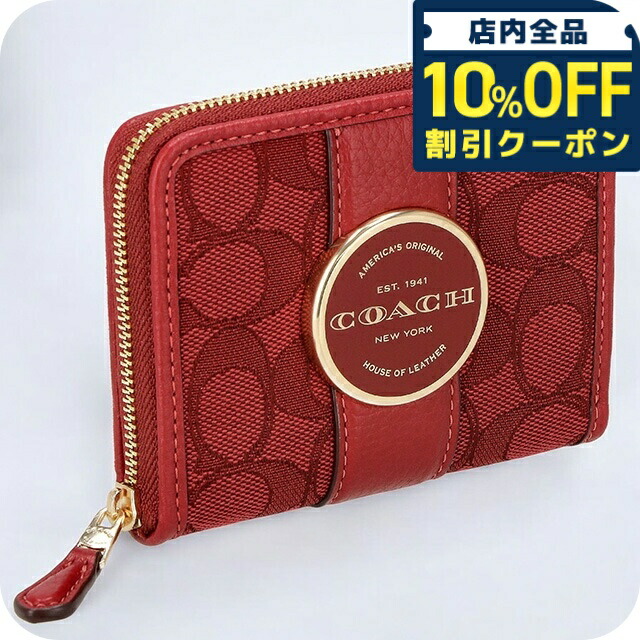 楽天市場】コーチ 財布 二つ折り COACH 6390 レッド 赤 財布