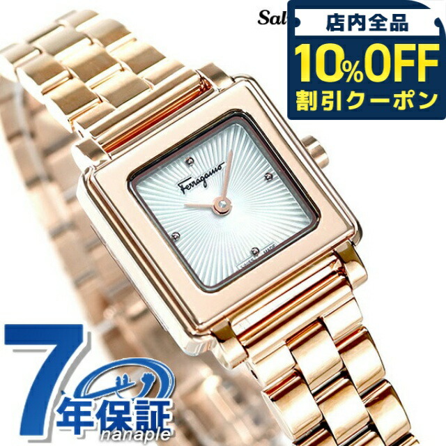 【希少】Salvatore Ferragamoフェラガモ 腕時計スクエアSFBY FERRAGAMO フェラガモ 腕時計 Ferragamo レディース SQUARE