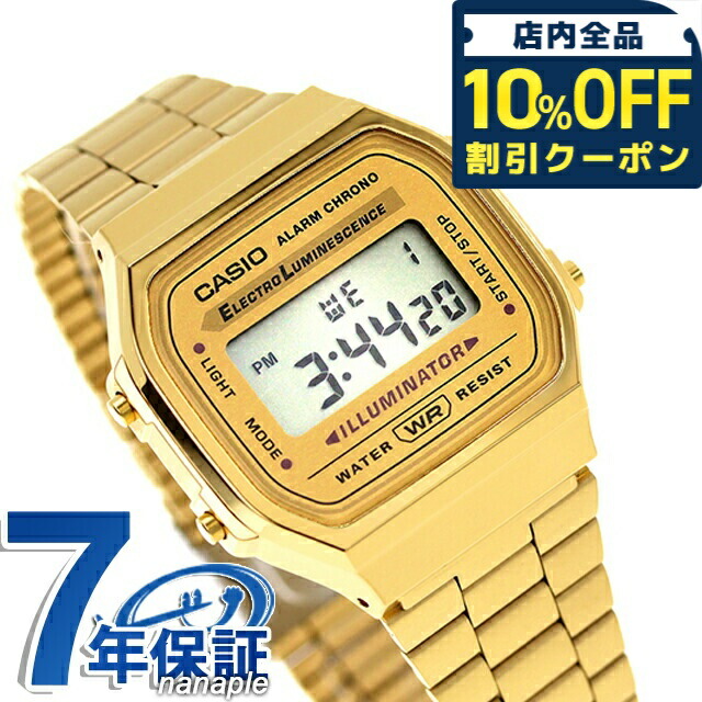 楽天市場】＼10%OFF☆2日10時迄／ カシオ CASIO A168WG-9W