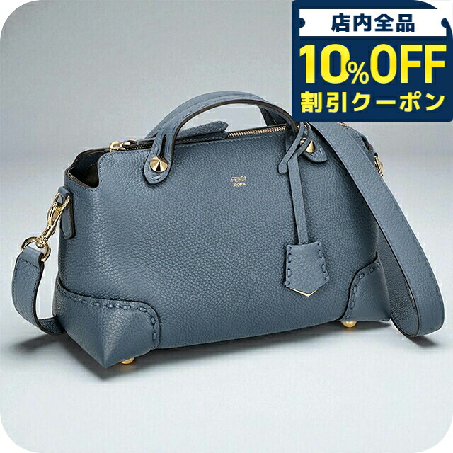＼全品10%OFFクーポン／ フェンディ ハンドバッグ レディース ブランド FENDI レザー 8BL146-0ANT2 F199A ブルー 軽量 小さめ 手提げ 高級 おしゃれ プレゼント 女性 実用的 かわいい