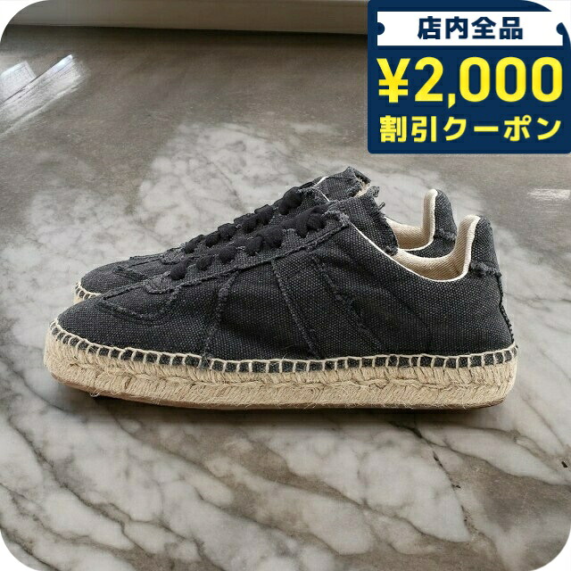 ＼2000円OFF+さらに9倍／ メゾンマルジェラ MAISON MARGIELA スニーカー S58WS0214P4751T8013-360 レディース レプリカ エスパドリーユ ブラック