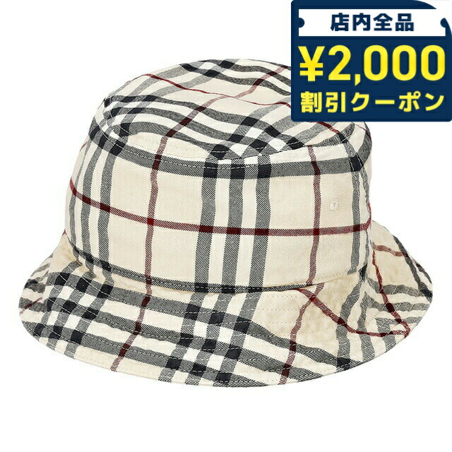＼2000円OFF+さらに9倍／ バ－バリ－ ハット メンズ レディース ブランド BURBERRY 8075650 M ベージュ
