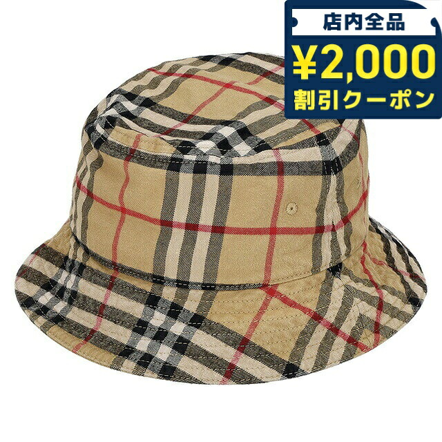 ＼2000円OFF+さらに9倍／ バ&minus;バリ&minus; ハット メンズ レディース ブランド BURBERRY 8075657 L ベージュ｜腕時計のななぷれ select shop