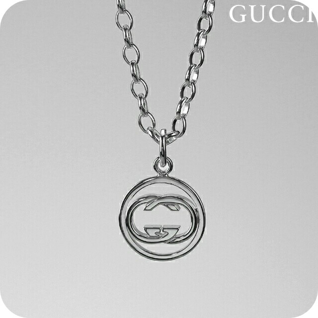 GUCCI ネックレス オーバル チェーン 50cm　グッチ GUCCI - グッチ オーバルプレート ネックレス ボールチェーン