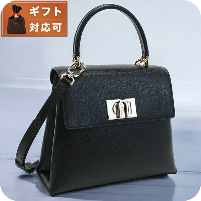 美品 ほぼ新品 1点限り FURLA フルラ ハンドバッグ カバン ブラック 黒 フルラ FURLA バッグ （ブラック） -ファッション通販 FASHION
