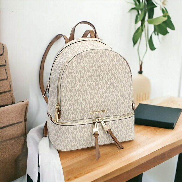 MICHEAL KORS マイケルコース レディース 白×ブラウン ミニリュック マイケルコース MICHAEL KORS マイケルコース ミニリュック
