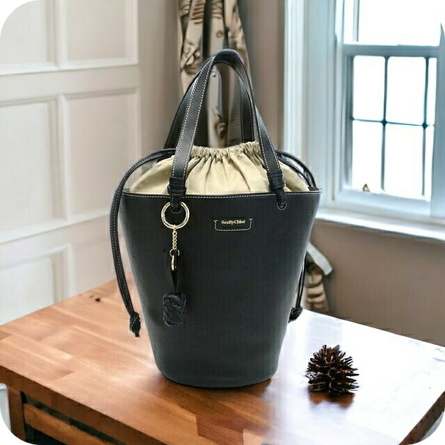 CHLOE 2WAYバッグ CARRY CHC25SS910 O65 23N CHLOE 2WAYバッグ CARRY CHC25SS910 O65 23N Chloe キャンバス製