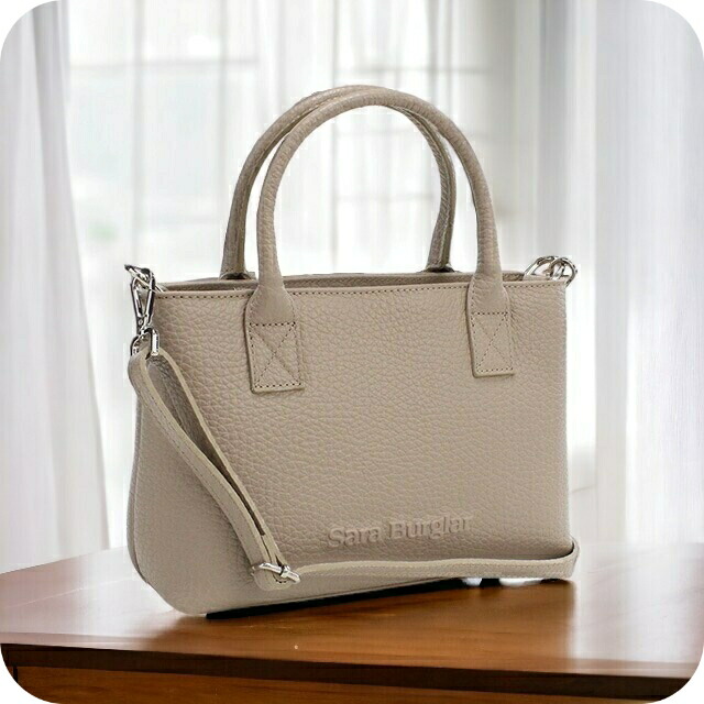 サラバーグラー トートバッグ レディース Sara Burglar REGINA BUFALO レザー イタリア 76 TAUPE グレー系 バッグ