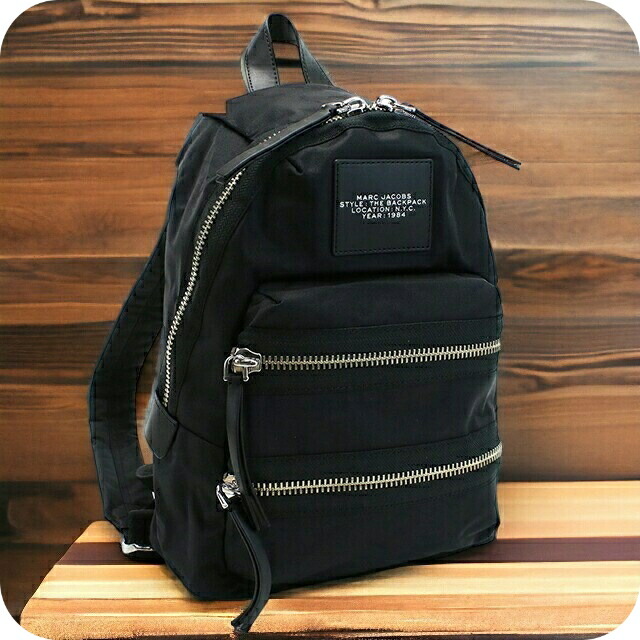 MARC JACOBS　BACKPACK マークジェイコブス　バックパック　黒 THE BIKER NYLON LARGE BACKPACK/ザ バイカー ナイロン ラージ