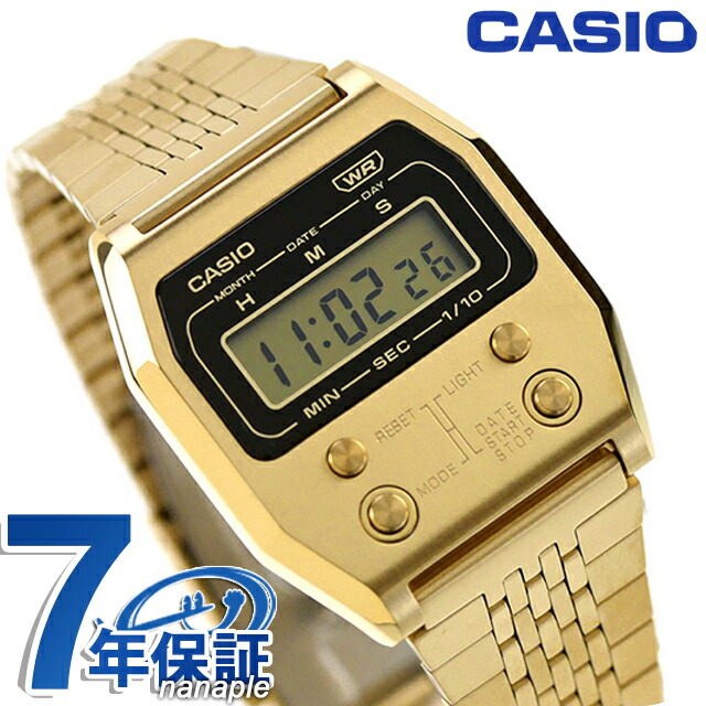 楽天市場】CASIO Classic A1100G-5JF ゴールド カシオ