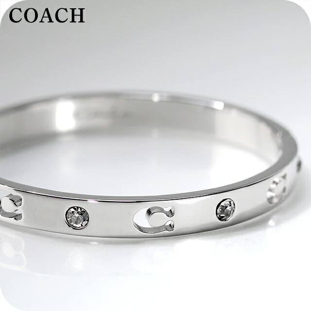 コーチ バングル レディース ブランド COACH ロゴ 440616RHO030 シルバー アクセサリー