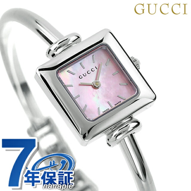 【美品】GUCCI バンブー　レディースウォッチ　ピンクゴールドYA068585 美品】GUCCI バンブー レディースウォッチ ピンクゴールド