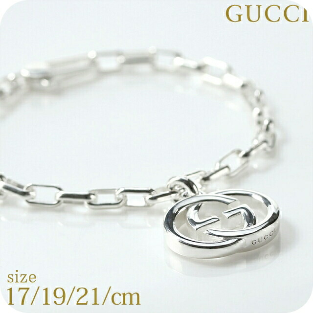17洗浄済 GUCCI 925 ブレスレット シルバー メンズ ON412 17洗浄済 GUCCI 925 ブレスレット シルバー メンズ ON412
