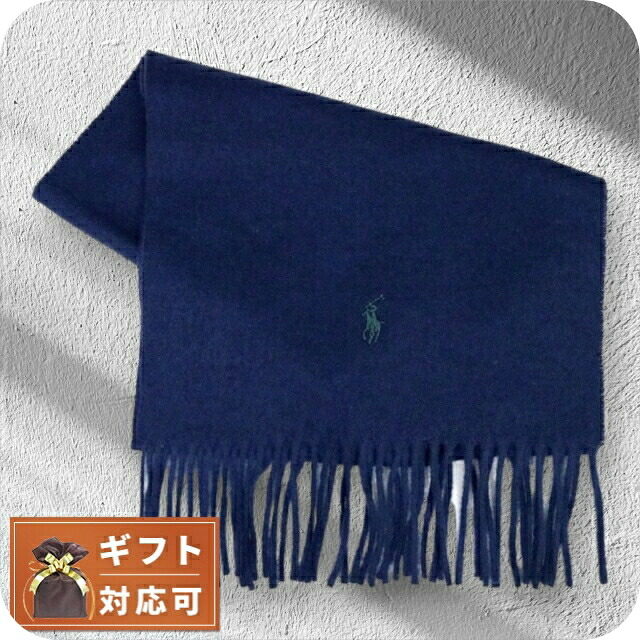 ＼店内2000円OFF+さらに9倍／ ポロラルフローレン POLO RALPH LAUREN マフラー PC0476-411 メンズ レディース NAVY ネイビー