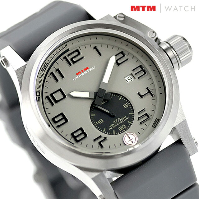 エム ティー エム ハイパーテック クォーツ 電池式 腕時計 ブランド メンズ MTM HC1-SS4-GREY-GR2S-A アナログ グレー おしゃれ 防水 プレゼント 男性 実用的
