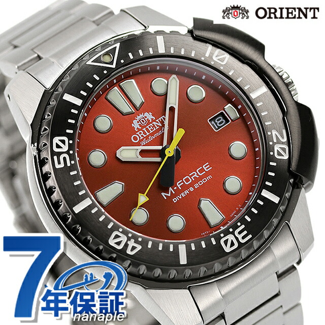 オリエント 70周年 記念モデル スポーツ M-FORCE 自動巻き メンズ 腕時計 RN-AC0L02R ORIENT エムフォース レッド 時計 ブランド おしゃれ 防水 プレゼント 男性 実用的