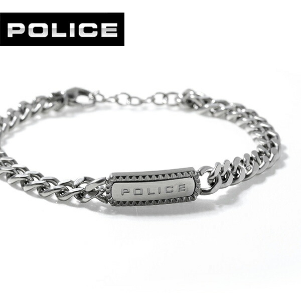 \店内2000円OFF+さらに9倍/ ポリス ブレスレット メンズ ブランド POLICE TAPER チェーン GB0041301 シルバー アクセサリー