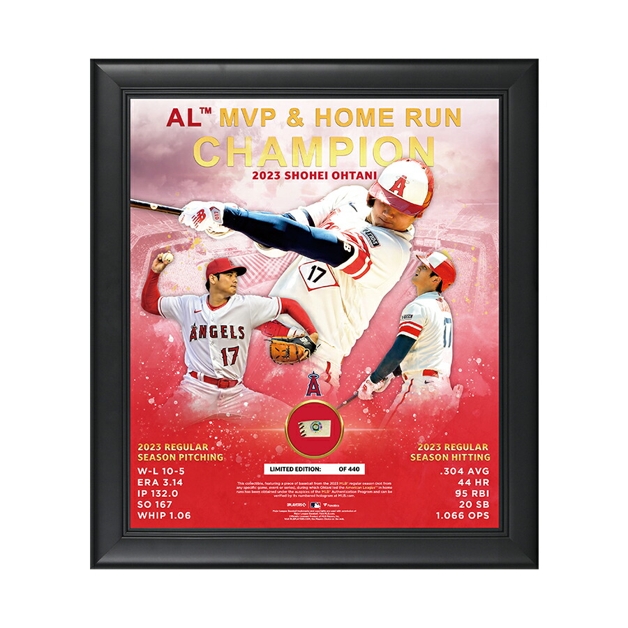 大谷翔平 2023 AL MVP 記念限定生産　MLB公式　写真　フォトフレーム 楽天市場】＼2000円OFF+全品7倍+さらに9倍☆7日限定／ フォトフレーム