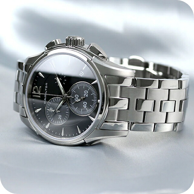 ハミルトン ジャズマスター クロノグラフ クオーツ 42mm 腕時計 ブランド メンズ H32612131 HAMILTON 時計 ブラック ギフト プレゼント 実用的
