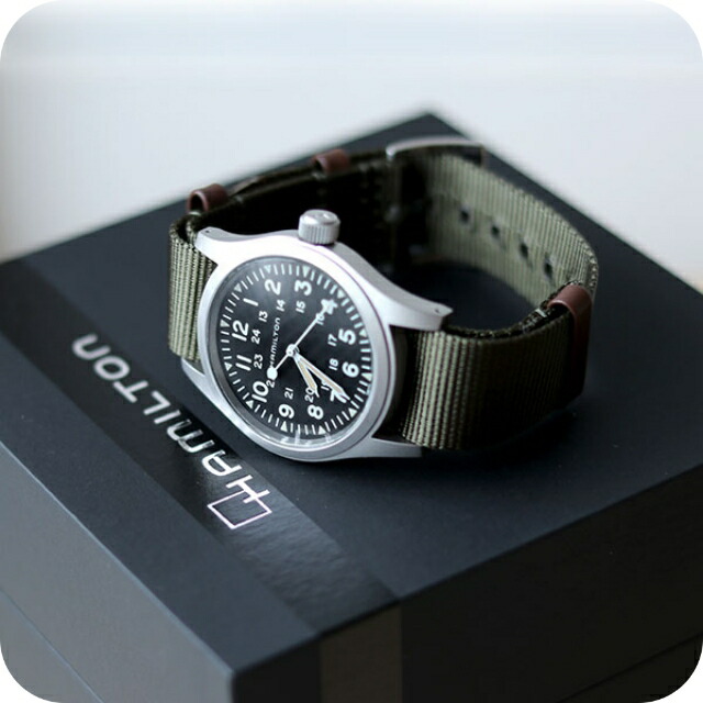 楽天市場】HAMILTON ハミルトン H693190 カーキフィールド 33mm