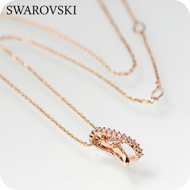 ＼店内2000円OFF+さらに9倍／ スワロフスキー ネックレス レディース ブランド SWAROVSKI Hyperbola ペンダント スワロフスキー 5689788 ローズゴールド アクセサリー