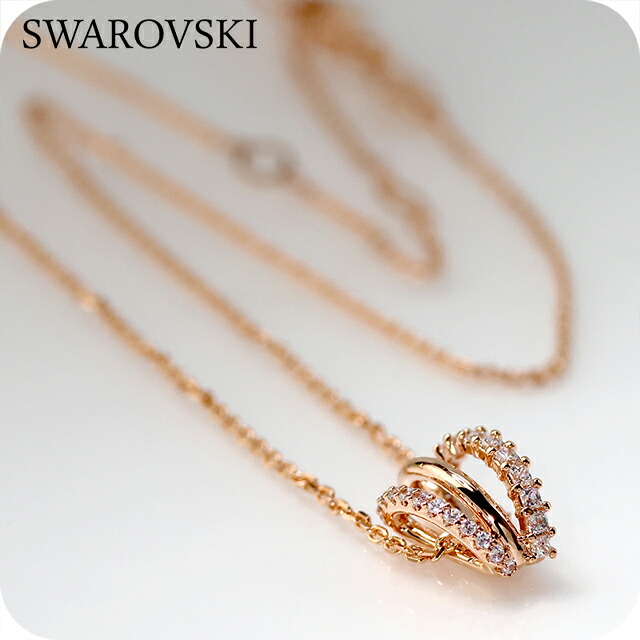 ＼店内2000円OFF+さらに9倍／ スワロフスキー ネックレス レディース ブランド SWAROVSKI Hyperbola ペンダント スワロフスキー 5701494 ローズゴールド アクセサリー