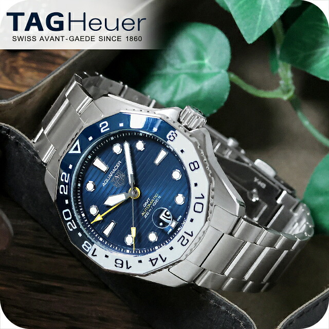 \2000円OFF+さらに9倍/ タグ・ホイヤー アクアレーサー プロフェッショナル300 GMT 43mm 自動巻き 腕時計 ブランド メンズ TAG Heuer WBP2010.BA0632 アナログ ネイビー おしゃれ 防水 プレゼント 男性 実用的|腕時計のななぷれ select shop