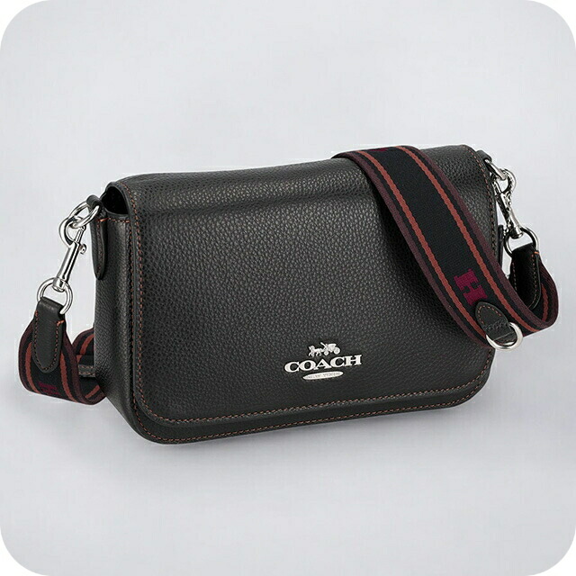 コーチ　ショルダーバックブラック コーチ COACH ブラック レザー ショルダーバッグ 66154 スタッズ