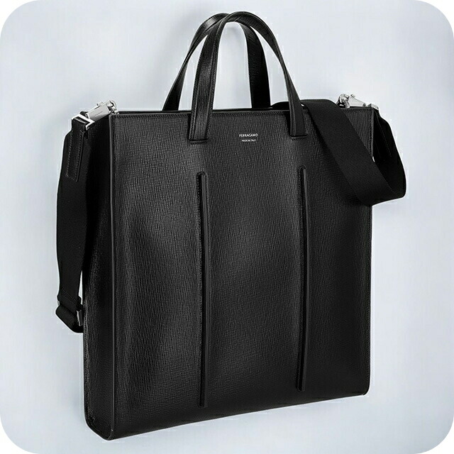PRADA ブラック トートバッグ 直営店 PRADA Re-Nylon xブラッシュドレザー トートバッグ