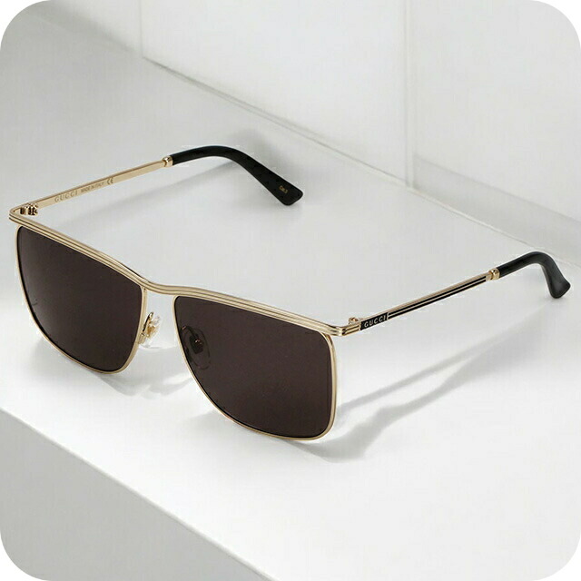 楽天市場】グッチ サングラス メンズ ブランド GUCCI GG0821S ゴールド  