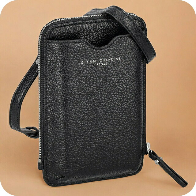 ジャンニキアリーニ ショルダーバッグ レディース ブランド GIANNI CHIARINI PF W5090 GRN ブラック｜腕時計のななぷれ select shop