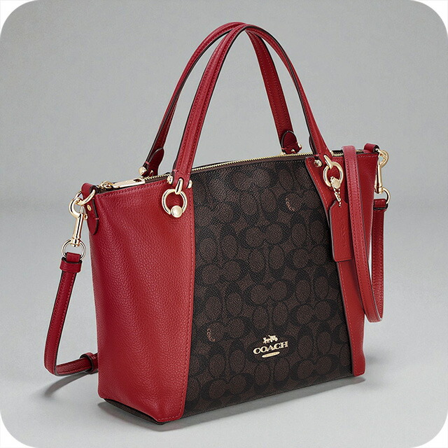 未使用級　コーチ　COACH　ワンハンドバッグ 中古・古着通販】COACH (コーチ) ワンショルダーバッグ レッド サイズ