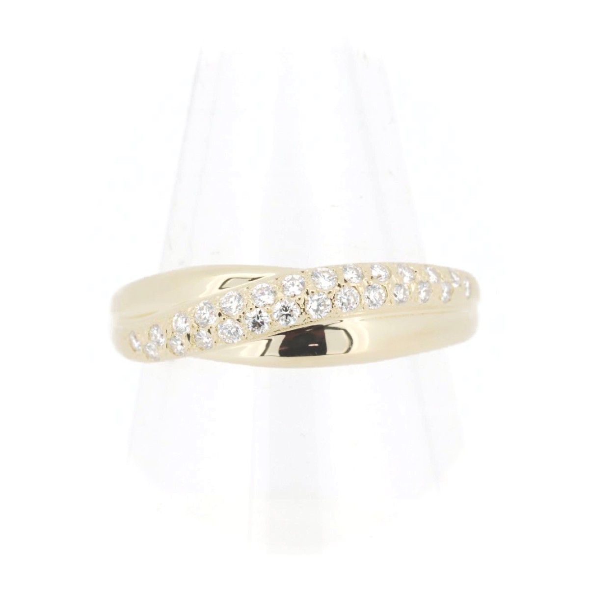 【中古】 ミキモト ダイヤモンド リング 指輪 15号 0.26ct K18YG(18金 イエローゴールド) 質屋出品 【コンビニ受取対応商品】 ジュエリー 110,000円
